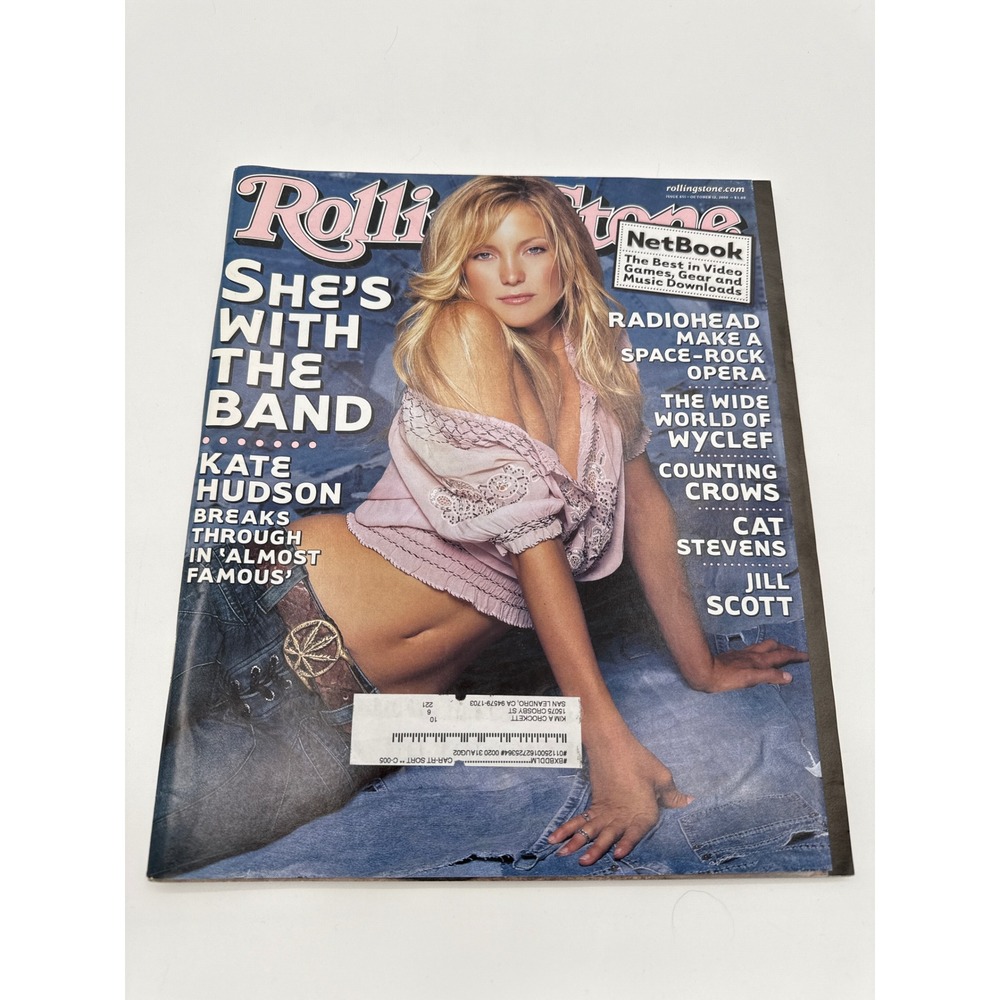 Rolling Stone Magazine Oct 12 2000 Kate Hudson Almost Famous Issue 851 Radiohead